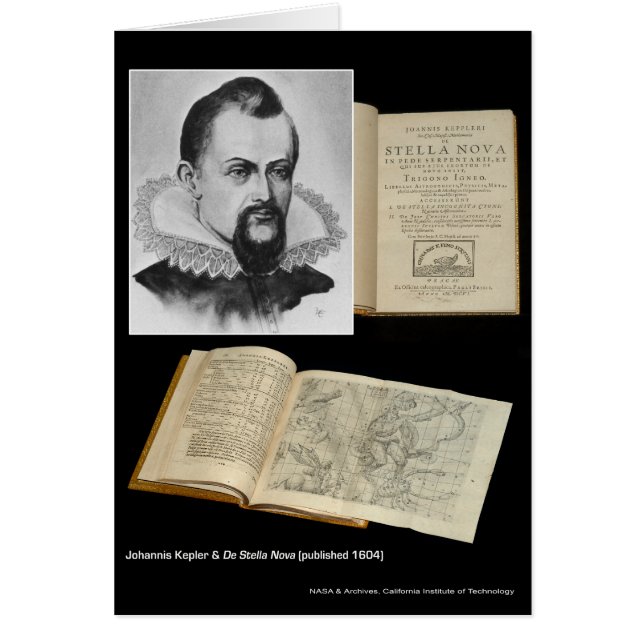 Johannis Kepler & De Stella Nova (publicerad 160) Hälsningskort (Framsidan)
