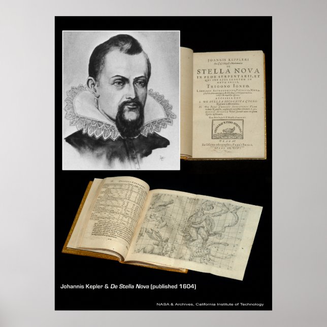 Johannis Kepler och De Stella Nova Poster (Framsidan)