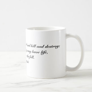 John 10:10 kaffemugg