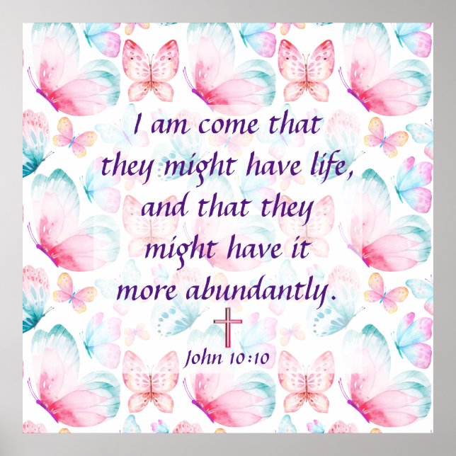 John 10:10 poster (Framsidan)