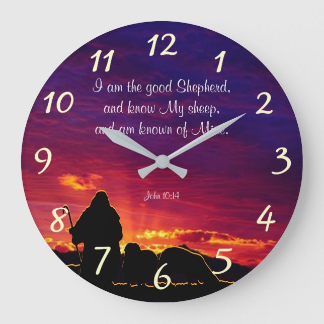John 10:14 stor klocka (Framsida)