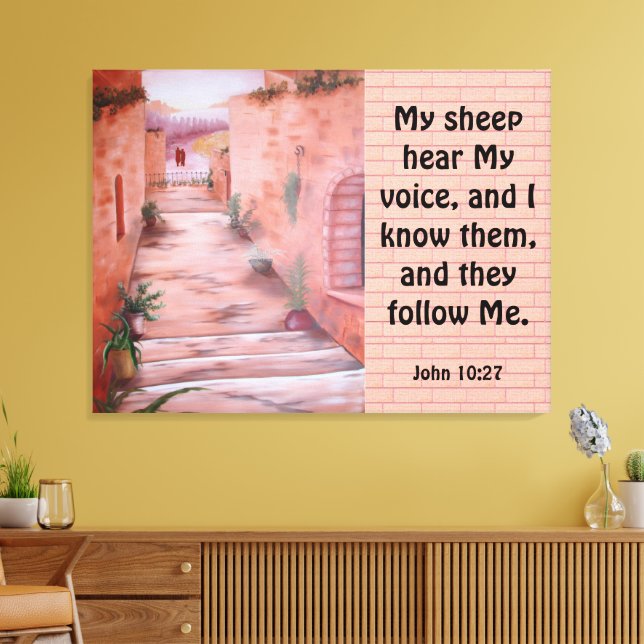 John 10:27 canvastryck (Insitu (Vardagsrum))