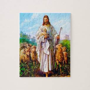 John 10:7 - 21 I-förmiddag det bra herdepussel Pussel
