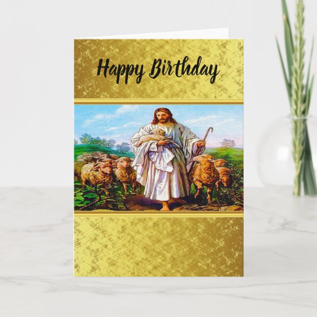 John 10:7-21 Jag är Bra Shepherd Kort (Framsida)