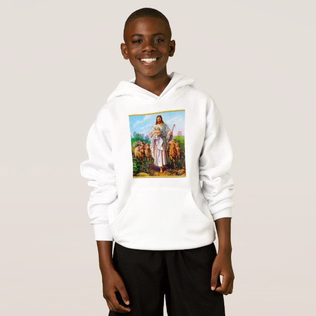 John 10:7-21 Jag är Bra Shepherd Tee (Hel framsida)