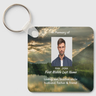 John 11: 25, Scripture Memorial Keepsake  Nyckelring