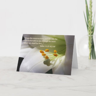 John 11:25-skriptkort kort