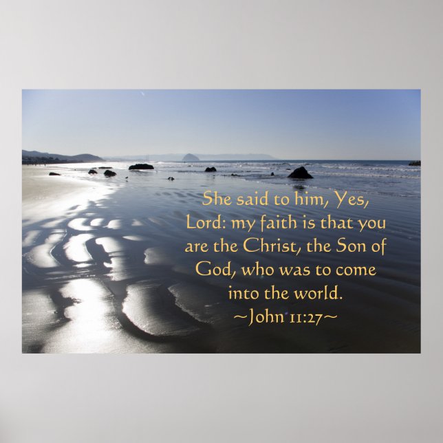 John 11:27 poster (Framsidan)