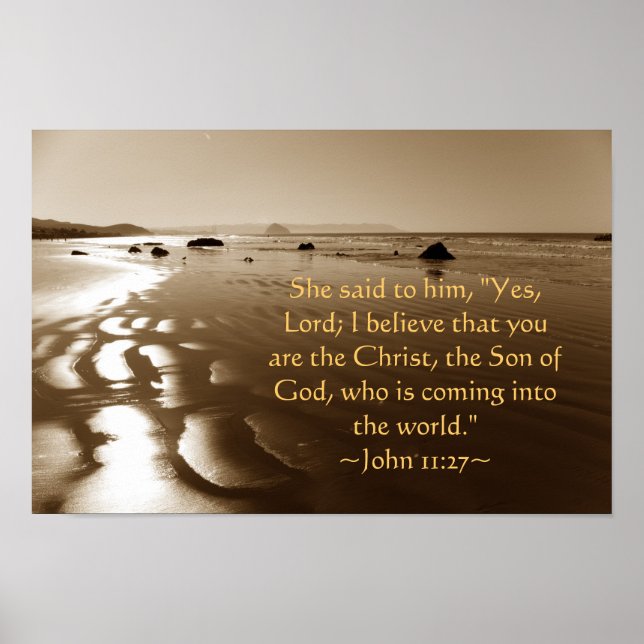 John 11:27 poster (Framsidan)