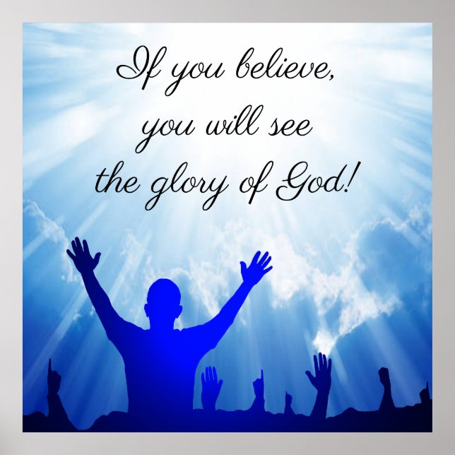 John 11:40 poster (Framsidan)