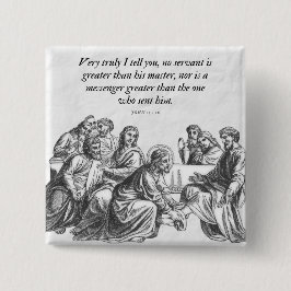 John 13:16 Jesus och 12 Disciples Christian Bible Knapp