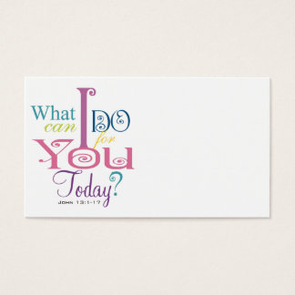 John 13:1-17 Tvätta Disciples Scripture-Bära Visitkort