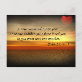 John 13:34-35 Kärlek, vartannat vykort