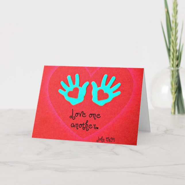John 13:34 helgkort (Framsida)