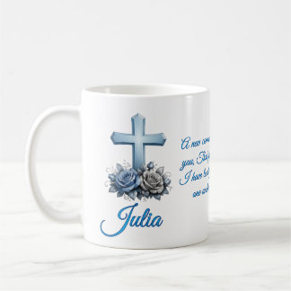 John 13:34 Personlig Ros kaffemugg