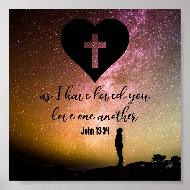 John 13:34 poster (Framsidan)