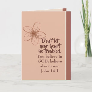 John 14:1 Låt inte hjärtat störas Kort