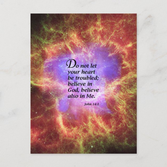 John 14:1 vykort (Framsida)