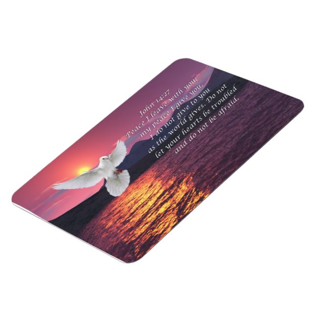 John 14:27 Bibelcitat Magnet (Vänstra Sidan)