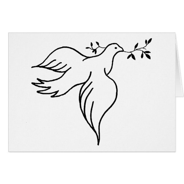 John 14:27 Bible verse Religion Christianity Dove Hälsningskort (Framsidan Horizontal)