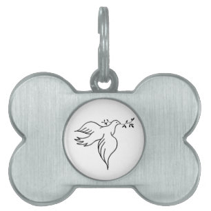 John 14:27 Bible verse Religion Christianity Dove Namnbricka Husdjur