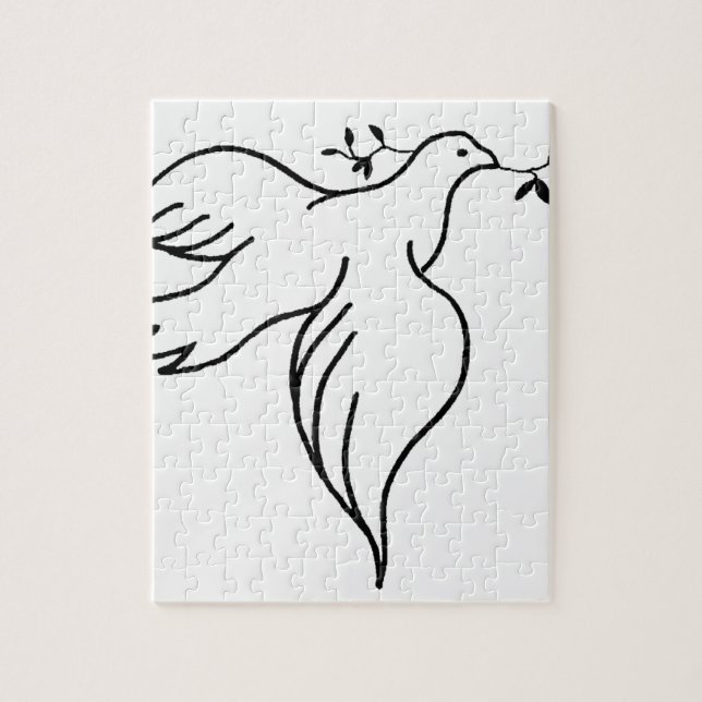 John 14:27 Bible verse Religion Christianity Dove Pussel (Vertikal)