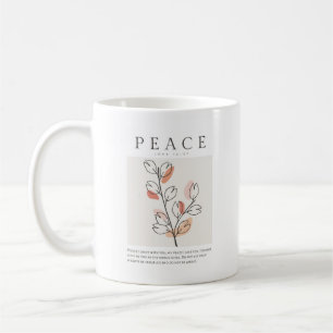 John 14:27 Fred jag lämnar med dig Kaffemugg