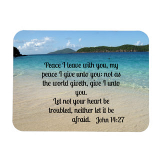 John 14:27 Fred jag lämnar med dig Magnet