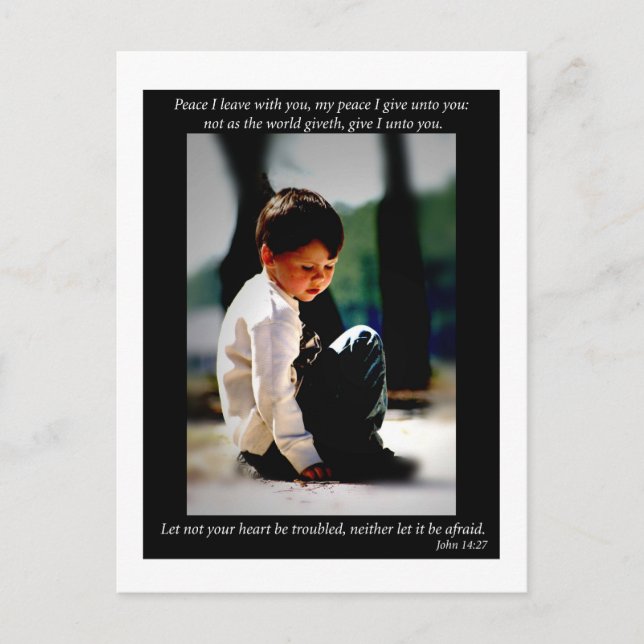 John 14:27 vykort (Framsida)