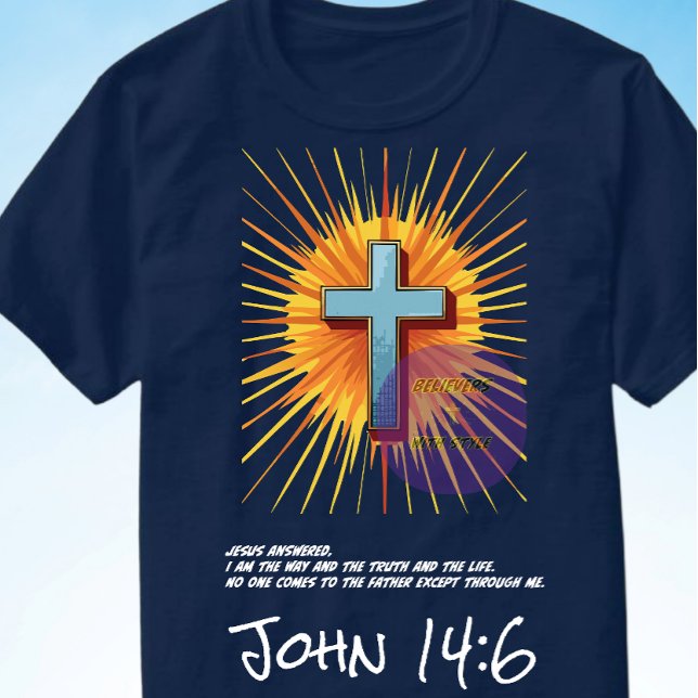 John 14:6 Bible Scripture - Christian T Shirt (Skapare uppladdad)
