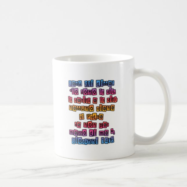 John 14:6 italienska kaffemugg (Höger)