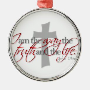 John 14:6 julgransprydnad metall