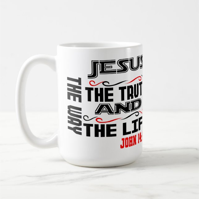 John 14:6 kaffemugg (Vänster)