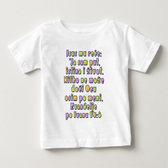 John 14:6 Kroatiska Tee (Framsida)
