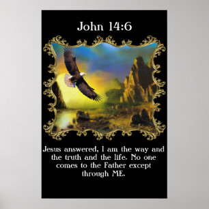 John 14:6 Med en örfil över landskapet. Poster