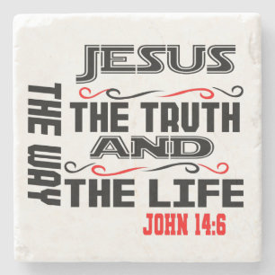 John 14:6 Pilla Pillar Candle Stenunderlägg