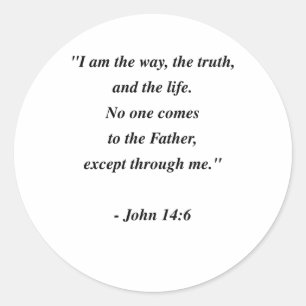 JOHN 14:6 RUNT KLISTERMÄRKE