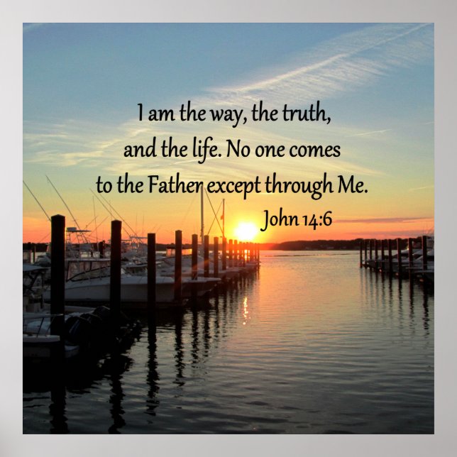 JOHN 14:6 SUNSET PHOTO DESIGN POSTER (Framsidan)