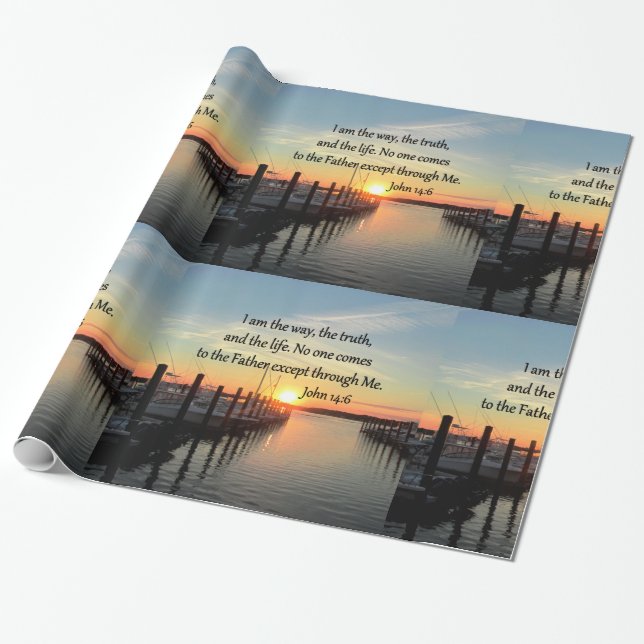 JOHN 14:6 SUNSET PHOTO DESIGN PRESENTPAPPER (Utrullad)