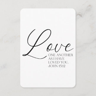 John 15:12-skriptminneskort