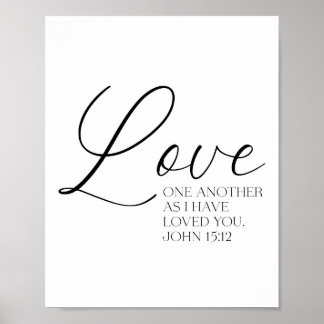 John 15:12 SkripturPoster Poster