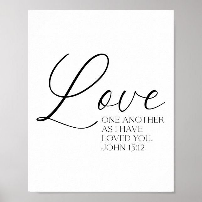 John 15:12 SkripturPoster Poster (Framsidan)