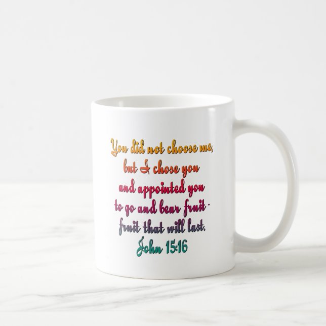 John 15:16 kaffemugg (Höger)