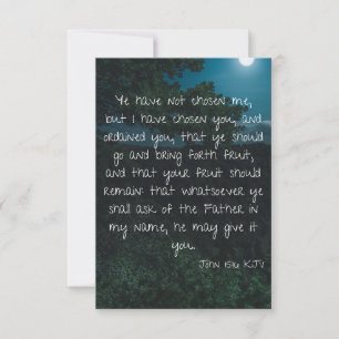 John 15:16 KJV Bible Scripture Pic Greeting Card Kort