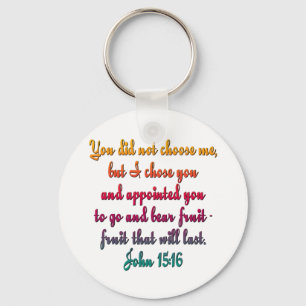 John 15:16 nyckelring