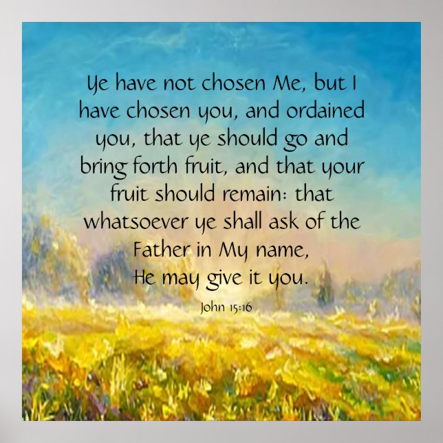 John 15:16 poster (Framsidan)