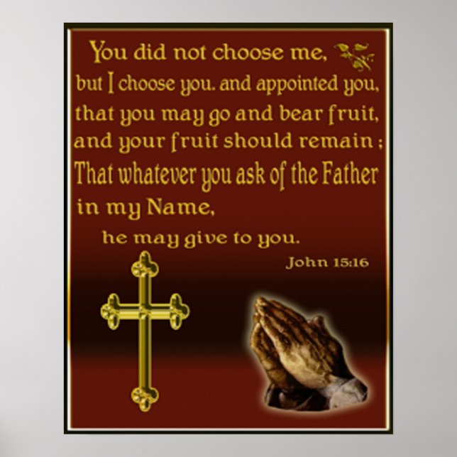 John 15:16 poster (Framsidan)
