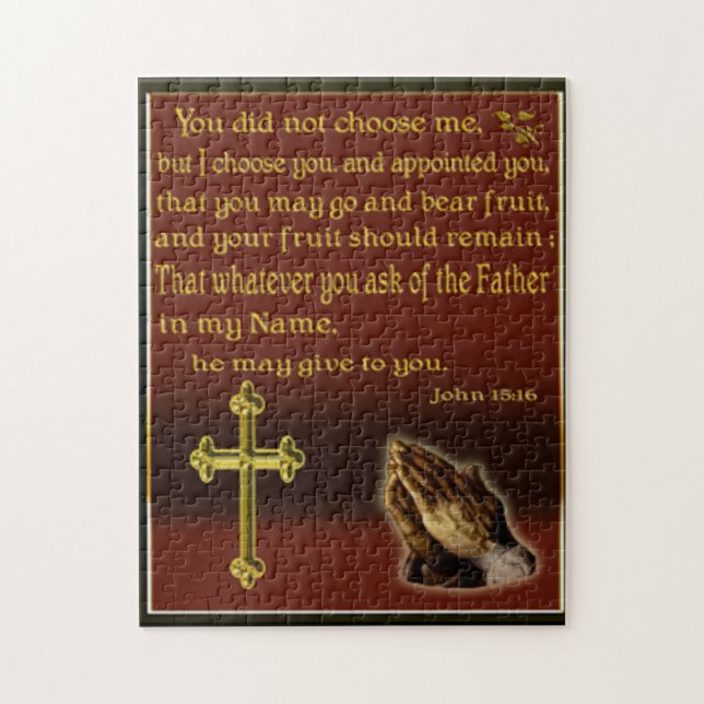 John 15:16-pussel pussel (Vertikal)