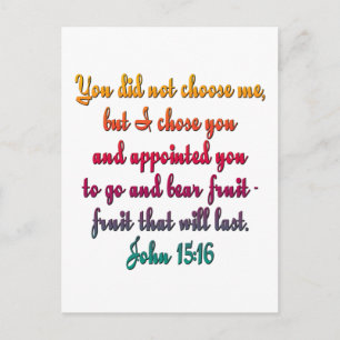 John 15:16 vykort