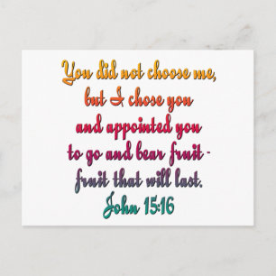 John 15:16 vykort
